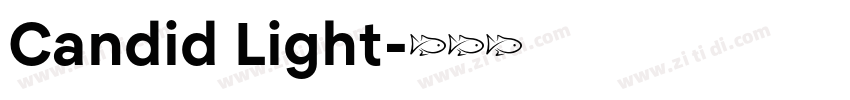 Candid Light字体转换